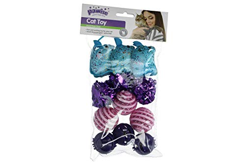 Pawise Pack De Ratones Y Pelotas Colores 12 Uds