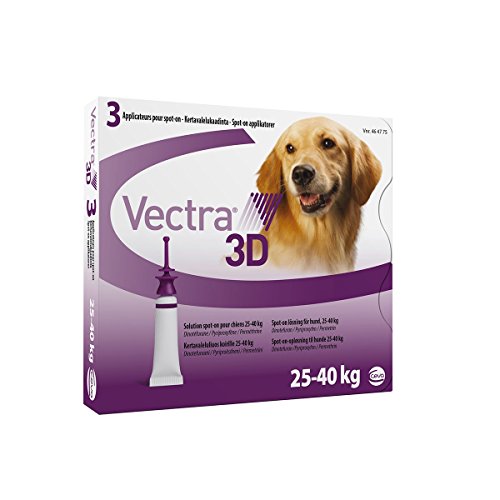 Vectra Vectra 3D Spot-On Soluzione 3 Pipette 4,7 Ml Cani Da 25 A 40 Kg Viola
