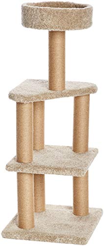 Amazon Basics - Tiragraffi Ad Albero Per Gatti, Grande, Beige