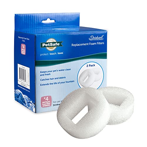 Petsafe Filtri Di Schiuma Di Ricambio Drinkwell Petsafe Per Fontana Per Cani E Gatti 360 In Plastica