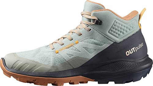 Salomon Shoes Outpulse Mid Gtx W, Scarpe Da Ginnastica Donna, Ferro Battuto Ebano Arancione, 41 1/3 Eu