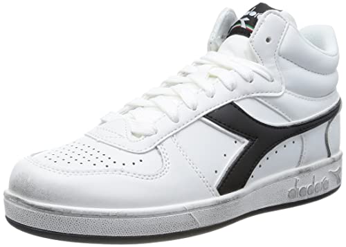 Diadora Magic Basket Demi Icona, Scarpe Da Ginnastica Unisex-Adulto, White White Black, 42 Eu