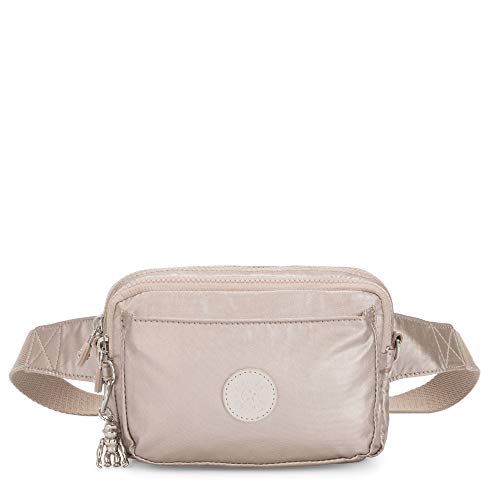 Kipling Abanu Mini Borsa A Tracolla Convertibile 2 In 1, Donna, Glow Metallico, One Size