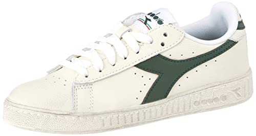 Diadora Game L Low Waxed, Sneaker Unisex - Adulto, White Fogliage, 44 Eu