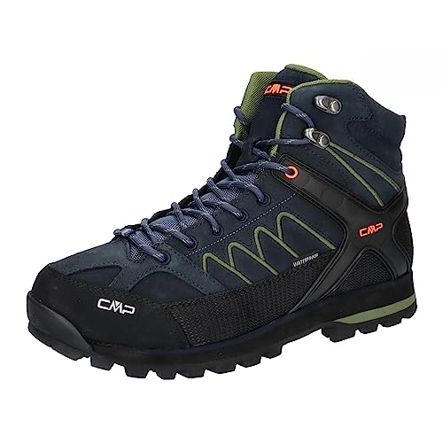 Cmp Moon Mid Trekking Shoes Wp, Scarpe Da Trekking Uomo, B.Blue-Torba, 43 Eu