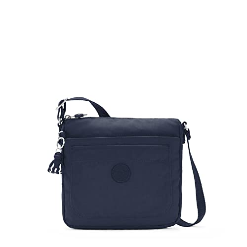 Kipling Sebastian, Tracolla Donna, Blu Blu, 9"L X 8.5" H X 1.75" D