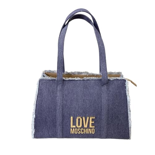 Love Moschino Jc4320Pp0I, Borsa A Spalla Donna, Denim, Taglia Unica