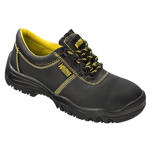 Wolfpack 15018130 - Scarpe Di Sicurezza In Pelle Nera # 42