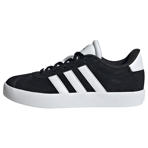 Adidas Vl Court 3.0 Kids, Scarpe Da Ginnastica, Core Black/Cloud White, 38 Eu