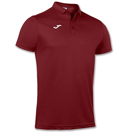 Joma 100437.671.2Xl Polo A Manica Corta, Hobby, Uomo, Bordeaux, 2Xl