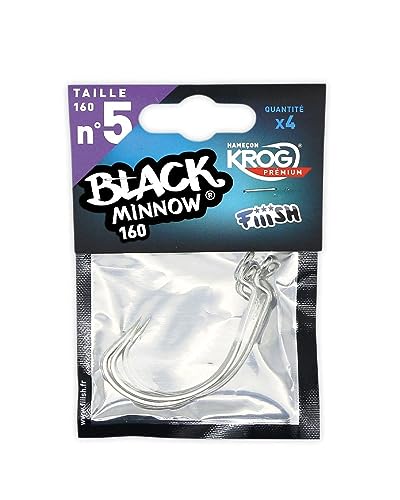 Fiiish - Hameçons Krog Premium 160 Black Minnow (X4)