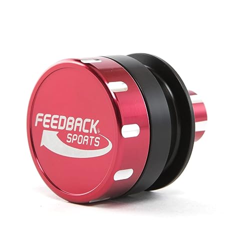 Feedback Sports Keeper - Supporto Per Chignon, Unisex, Da Adulto, Colore: Rosso Anodizzato