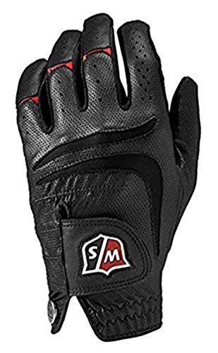 Wilson Grip Plus, Guanti Da Golf Uomo, Nero, M/L