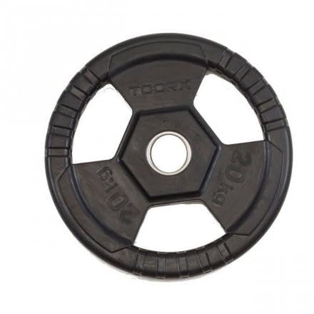 Toorx Disco Ghisa Gommato Olimpionico 20 Kg Foro D 50 Mm