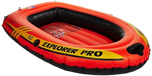 Intex Bateau Explorer Pro 50 Sans Rames, Orange, 137 X 85 X 23 Cm