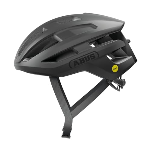 Abus, Casco Per Bici Da Corsa Abus Powerdome Mips, Casco Da Bici Leggero Con Sistema Di Ventilazione Avanzato E Protezione Contro Gli Impatti, Made In