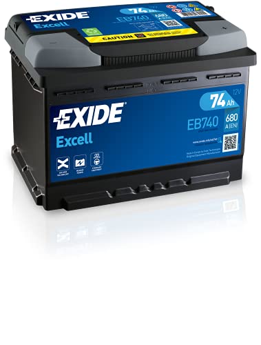 Exide Eb740 Batteria Auto, Nero, 278X175X190