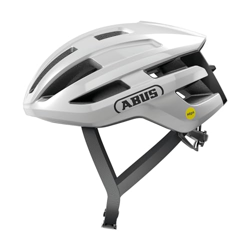 Abus, Casco Per Bici Da Corsa Abus Powerdome Mips, Casco Da Bici Leggero Con Sistema Di Ventilazione Avanzato E Protezione Contro Gli Impatti, Made In