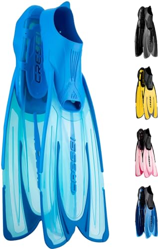 Cressi Agua, Pinne Self Adjusting Per Immersioni, Snorkeling E Nuoto Unisex Adulto, Acquamarina, 31/32