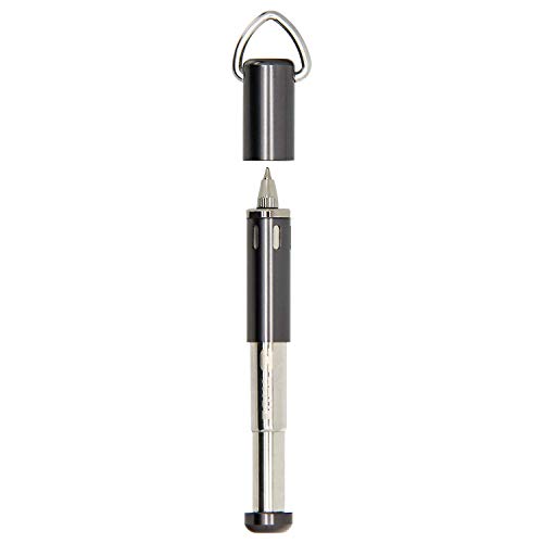 True Utility Tu258 Clip-On Retractable Ballpoint Pen Nero 1Pezzo(I) Penna A Sfera, Trasparente