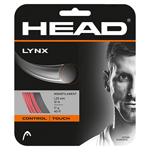 Head Set Lynx, Corda Da Racchetta Da Tennis Unisex Adulto, Rosso, 17
