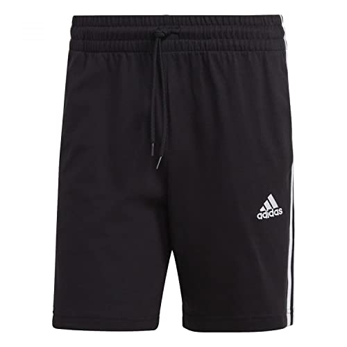 Adidas Essentials 3-Stripes Pantaloncini, Black/White, L
