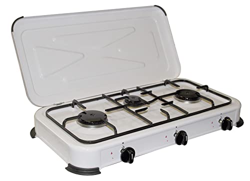 Fornello A Gas A 3 Fuochi X Cucina, Campeggio Ecc.