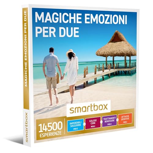 Smartbox - Cofanetto Regalo Magiche Emozione3Zioni Per Due - Idea Regalo Di Coppia - Soggiorno O Cena O Relax O Svago Per 2 Persone