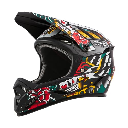 O'Neal | Casque Vtt | Vtt De Descente | Norme De Sécurité En1078, Ouvertures De Ventilation Pour Le Refroidissement | Backflip Helmet Inked V.24 | Adu
