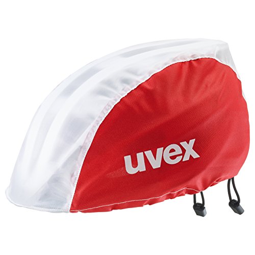 Uvex Rain Cap Bike Berretto Da Bicicletta, Antivento E Idrorepellente, Vestibilità Flessibile, Red White, S/M