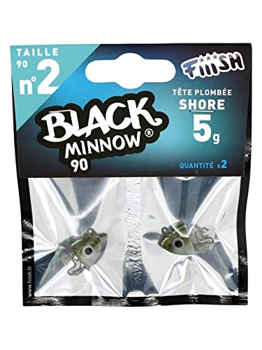 Fiiish - Têtes Black Minnow Kaki - Shore (X2) - 5G