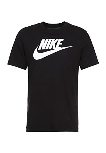 Nike Icon Futura, Sportswear Men S Tshirt Donna, Nero (Black/White), M