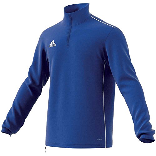 Adidas Core18, Felpa. Unisex Bambini, Bold Blue/White, 7-8Y