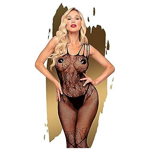 Penthouse, Bodystocking Ouvert, Bodystocking, Diverse Taglie, Lingerie, Dirty Mind', Nero, Taglia: Xl