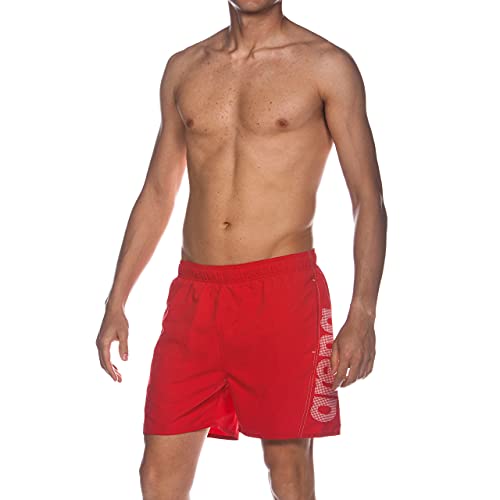 Arena Fundamentals Logo Costume Uomo Mare E Piscina, Costume Da Bagno In Morbido Tessuto Ad Asciugatura Rapida, Boxer Mare Con Slip Interno In Rete