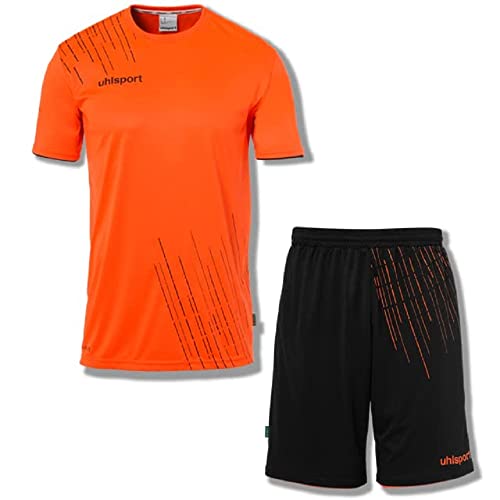 Uhlsport Score 26 Football Calcio Trikot-Set Camicia Funzionale Maglia T-Shirt - Set Di Magliette Da Calcio - Set Completo Con Maglietta E Pantaloncin