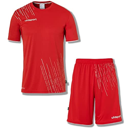 Uhlsport Score 26 Football Calcio Trikot-Set Camicia Funzionale Maglia T-Shirt - Set Di Magliette Da Calcio - Set Completo Con Maglietta E Pantaloncin