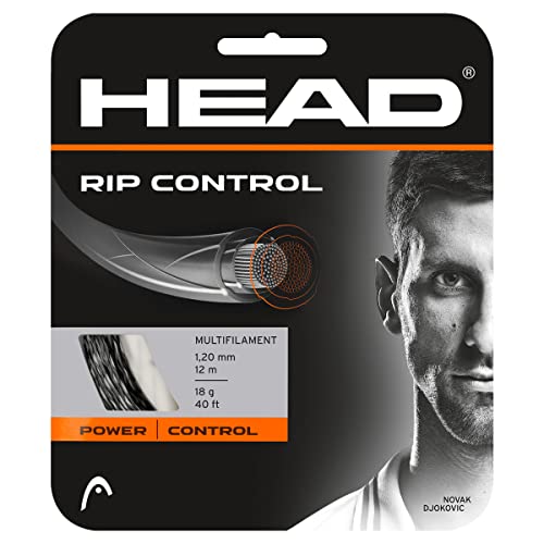 Head Set Rip Control, Racchetta Da Tennis Unisex Adulto, Nero, 18