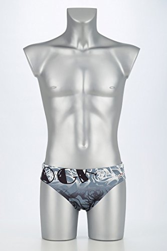 Miws Rock Star - Costume Da Bagno Uomo, Colore Grigio/Rosa, Taglia Xl