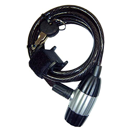 Point, Antifurto A Cavo/Spirale - 2 Chiavi - Kabelschloss, Nero (Schwarz), 181 Cm