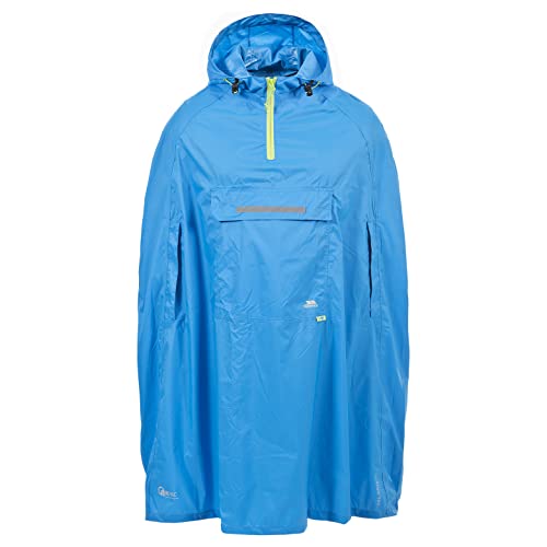 Trespass Qikpac Poncho, Cobalto, M, Poncho Impermeabile Compatto, Unisex, Taglia M, Blu