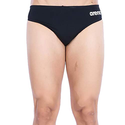 Arena Solid Slip Nuoto, Uomo, Nero (Black/White), 65
