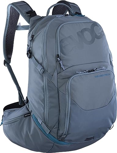 Evoc, Sac À Dos Explorer Pro 26 Gris Steel Unisex Adulto, Nero, Taglia Unica