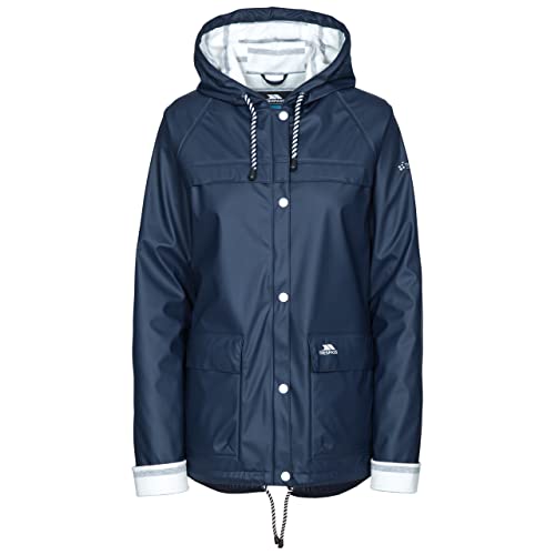 Trespass - Giacca Impermeabile Da Pioggia Da Donna, Donna, Giacca Impermeabile Antipioggia, Fajkran10004_Na1Xl, Marina Militare, Xl