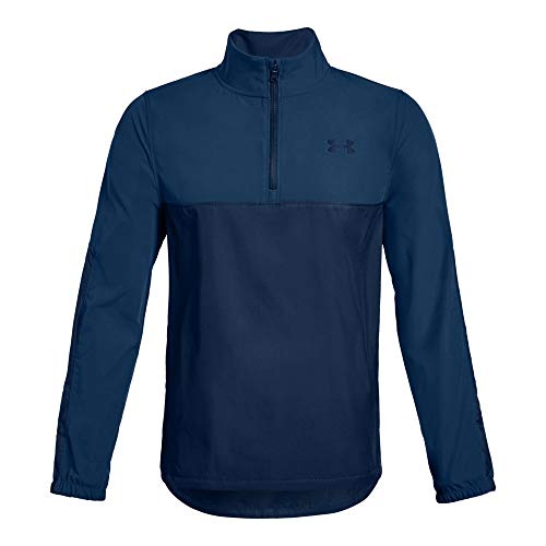 Under Armour Windstrike 1/2 Zip Felpa, Bambino, Blu, Yxs
