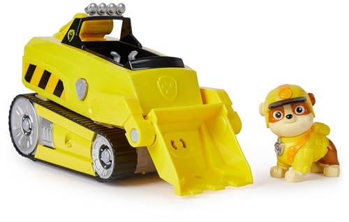 Paw Patrol Jungle Pups, Rhino Vehicle Di Rubble, Veicolo Giocattolo Con Action Figure Da Collezione, Giocattoli Per Bambini E Bambine Dai 3 Anni In Su