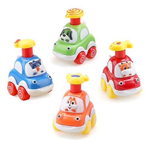 Amybenton Macchinine Giocattolo Per Bambini 1 2 3 Anno, Auto Giocattolo 4 Pcs Per Toddlers
