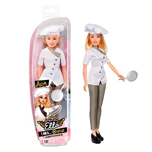 Dream Ella- Ella Mga'S Am Fornaia-Giocattolo Da Collezione-Bambola Alla Moda Da 29 Cm Con Padella-Include Vestito E Cappello Da Chef-Età: 3+ Anni-Aria