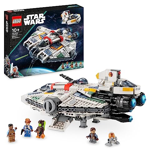 Lego Star Wars Ghost E Phantom Ii, Set Con 2 Veicoli Di Ahsoka, Astronavi Giocattolo Da Costruire In Mattoncini Con 5 Personaggi, Inclusi Jacen Syndul
