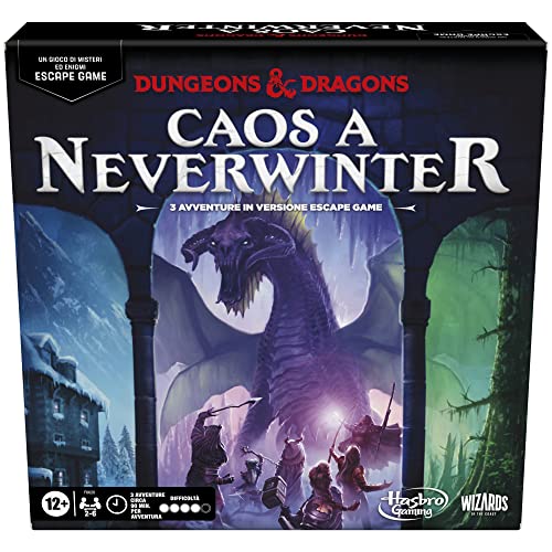 Dungeons & Dragons: Caos A Neverwinter, Un Gioco Di Misteri Ed Enigmi Escape Game, Gioco Da Tavolo Di Escape Room Di D&D, Da 2 A 6 Giocatori